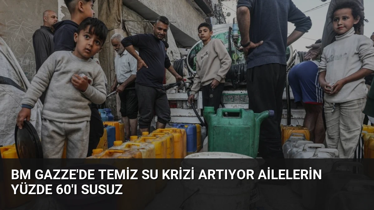 BM Gazze’de Temiz Su Krizi Artıyor Ailelerin Yüzde 60’ı Susuz