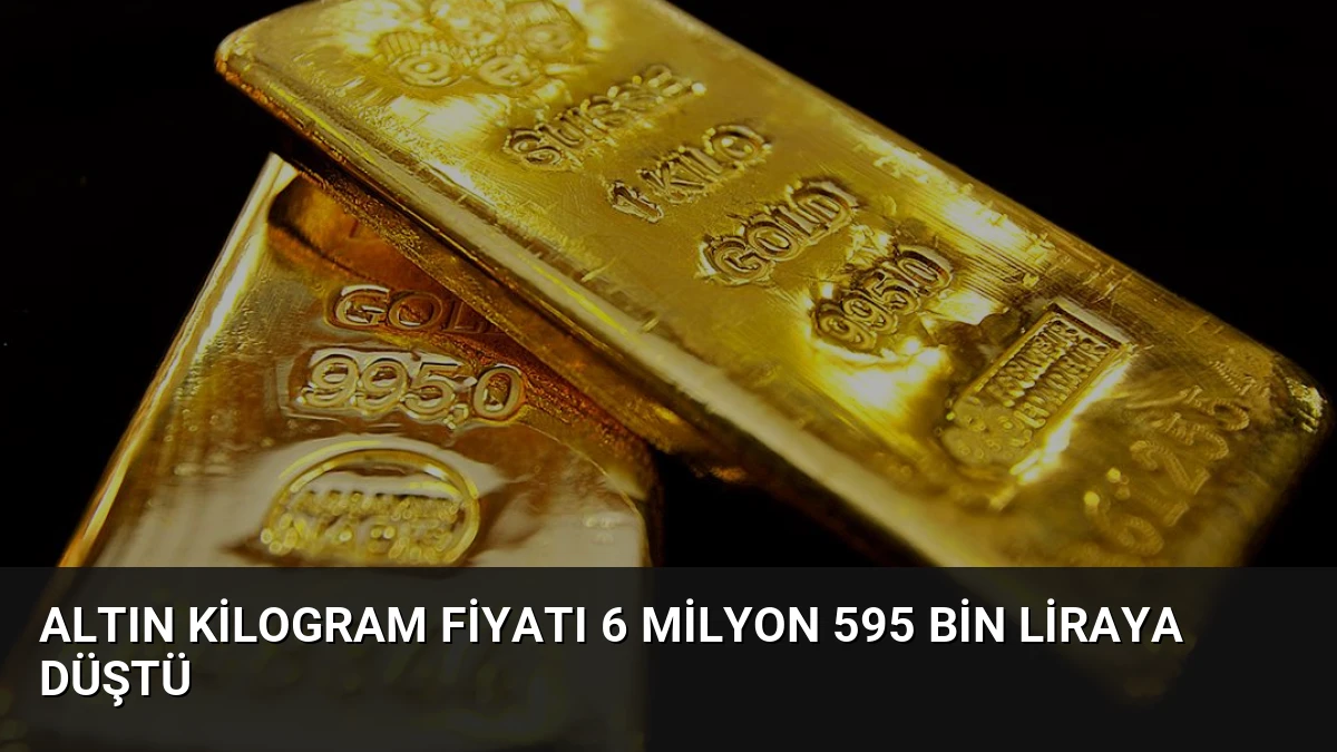 Altın Kilogram Fiyatı 6 Milyon 595 Bin Liraya Düştü