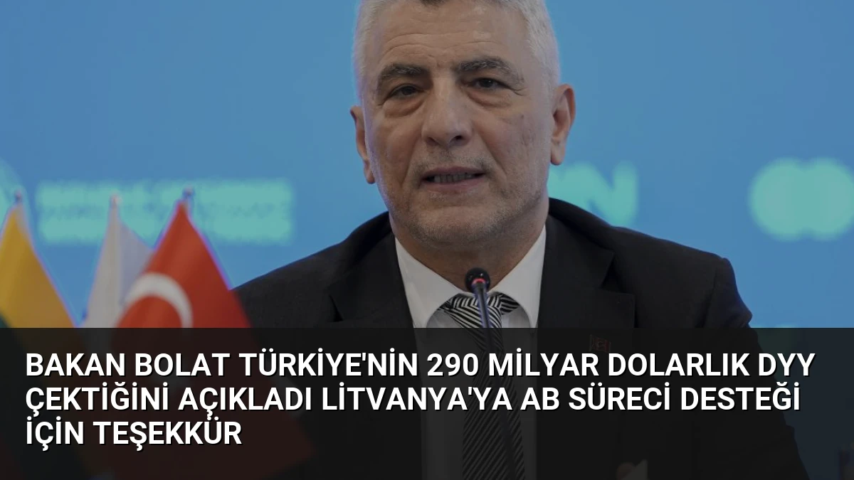 Bakan Bolat Türkiye’nin 290 Milyar Dolarlık DYY Çektiğini Açıkladı Litvanya’ya AB Süreci Desteği İçin Teşekkür