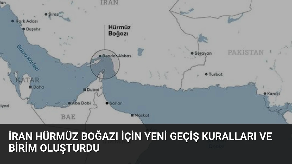 İran Hürmüz Boğazı İçin Yeni Geçiş Kuralları ve Birim Oluşturdu