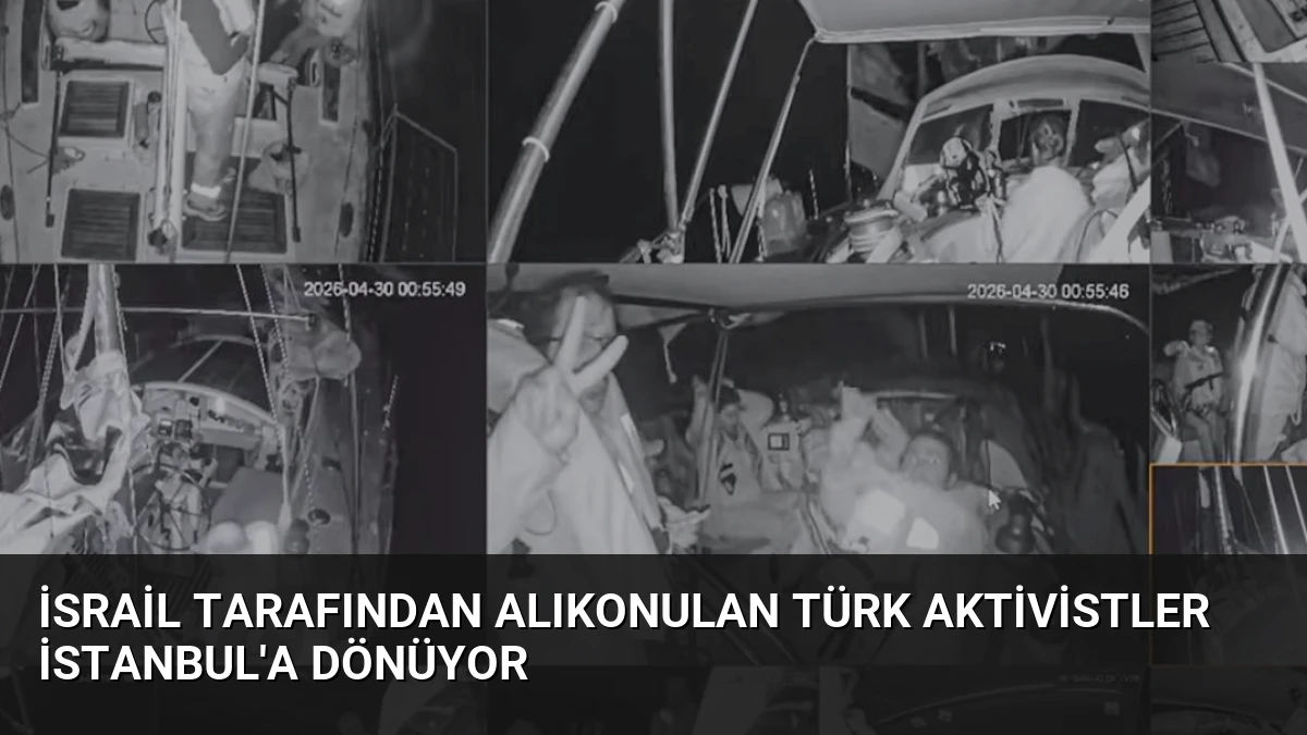 İsrail Tarafından Alıkonulan Türk Aktivistler İstanbul’a Dönüyor