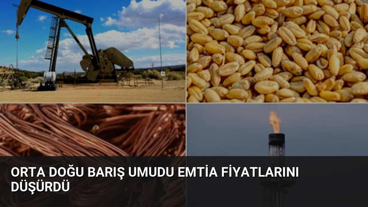 Orta Doğu Barış Umudu Emtia Fiyatlarını Düşürdü