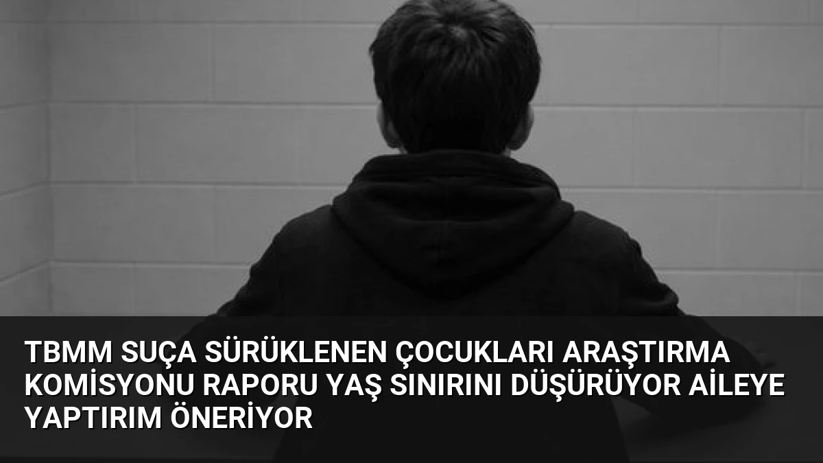 TBMM Suça Sürüklenen Çocukları Araştırma Komisyonu Raporu Yaş Sınırını Düşürüyor Aileye Yaptırım Öneriyor