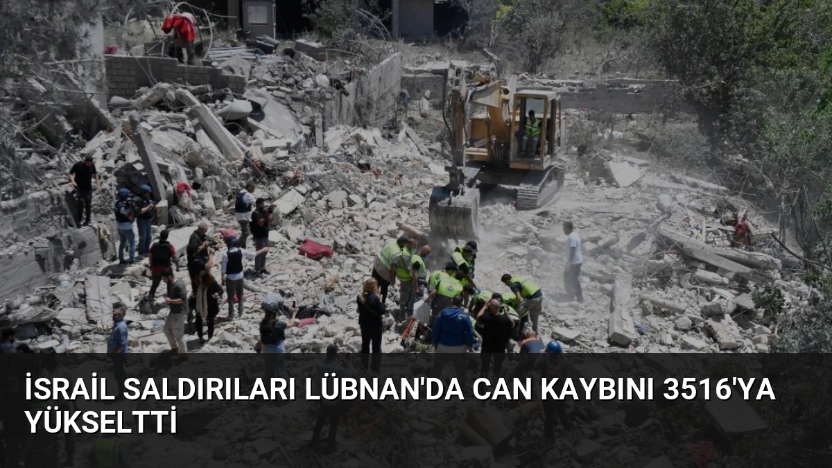 İsrail Saldırıları Lübnan’da Can Kaybını 3516’ya Yükseltti