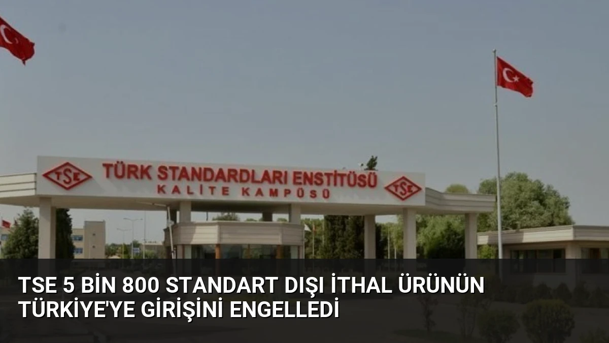 TSE 5 Bin 800 Standart Dışı İthal Ürünün Türkiye’ye Girişini Engelledi