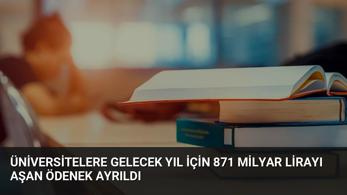 Üniversitelere Gelecek Yıl İçin 871 Milyar Lirayı Aşan Ödenek Ayrıldı